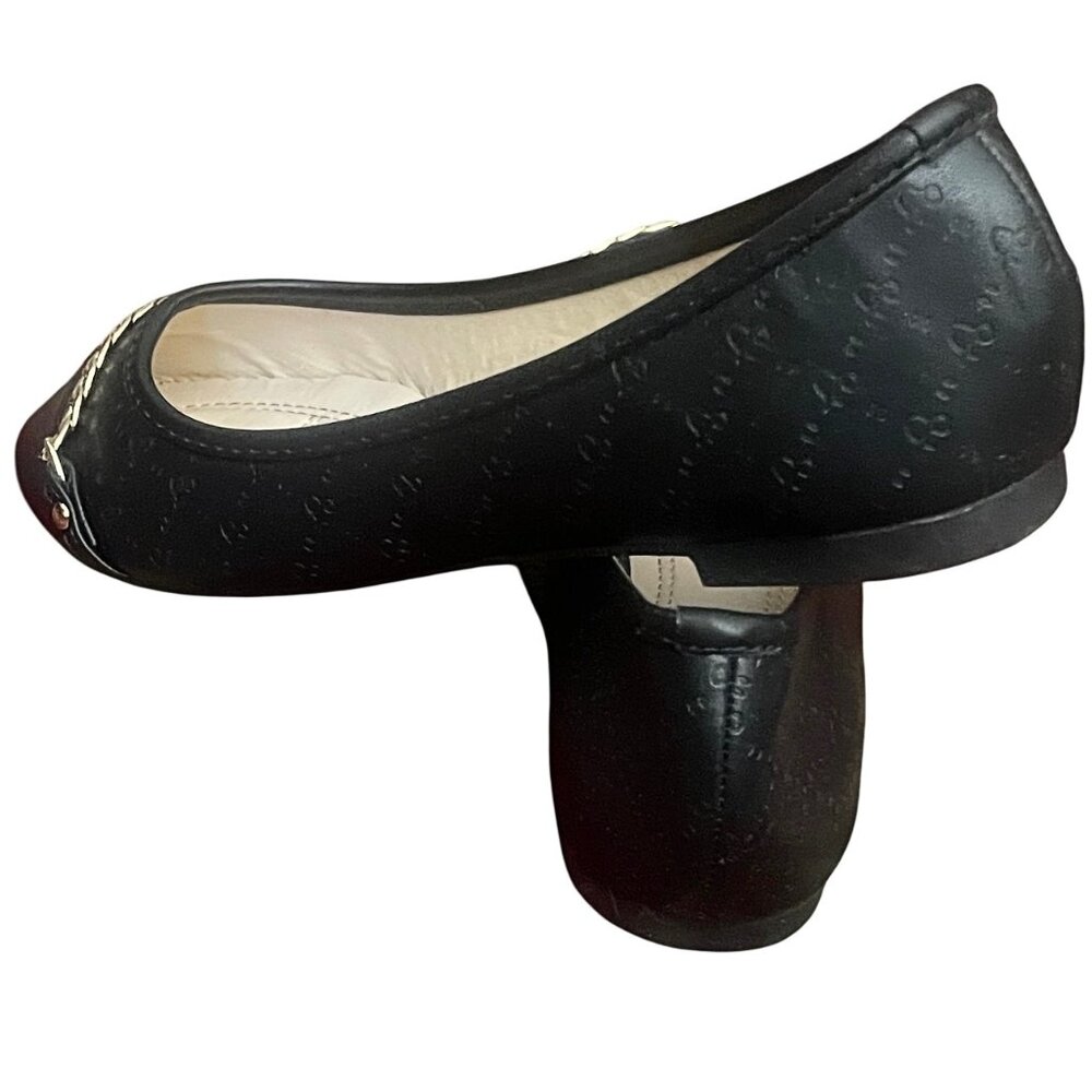 Bella Marie Women's Round Toe Ballet Flat Slip On Shoes w/Gold Chain Accent 6.5 - Picture 6 of 7